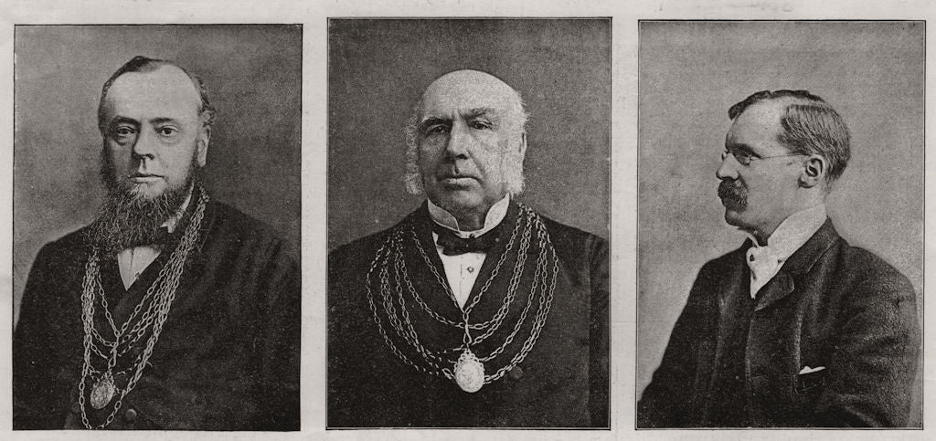 Doncaster. Alderman Clark Mayor Stockil Sugden Town Clerk. Yorkshire 1891
